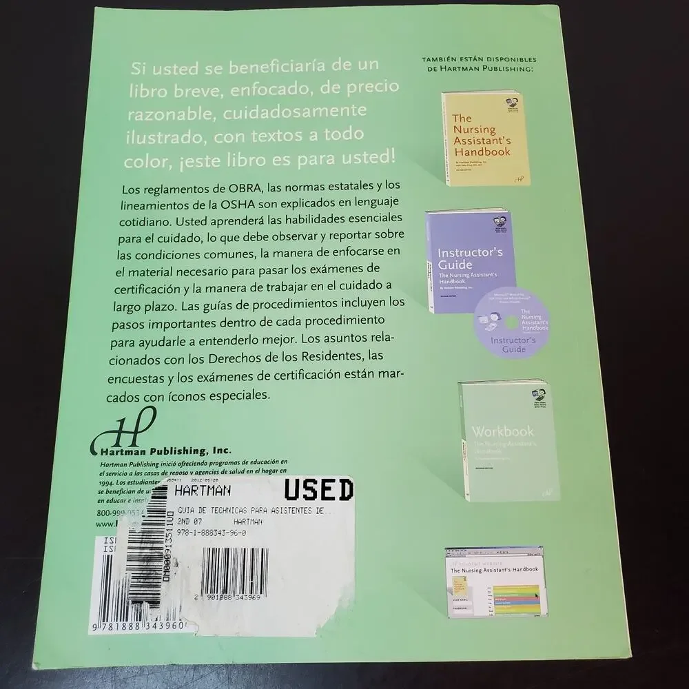 Guia de Technicas para Asistentes de Enfermeria (Spanish Edition) 2nd Edition